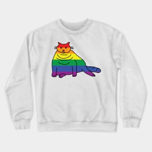 Pride Chonk Cat Crewneck Sweatshirt